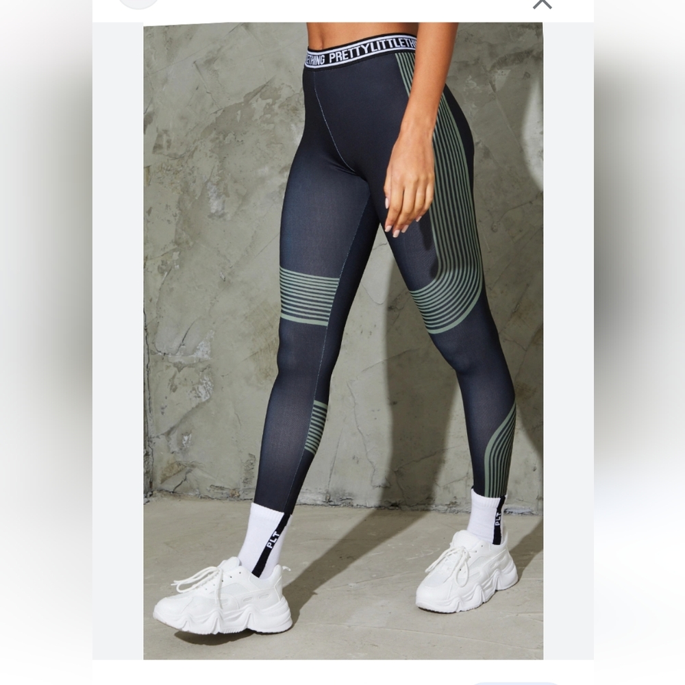 Pretty little thing Stripe Sides compression Workout leggings